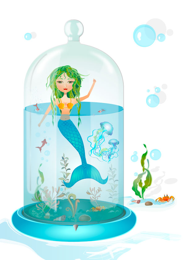 Illustrations « La sirène Médusa » Step by Step BOOK