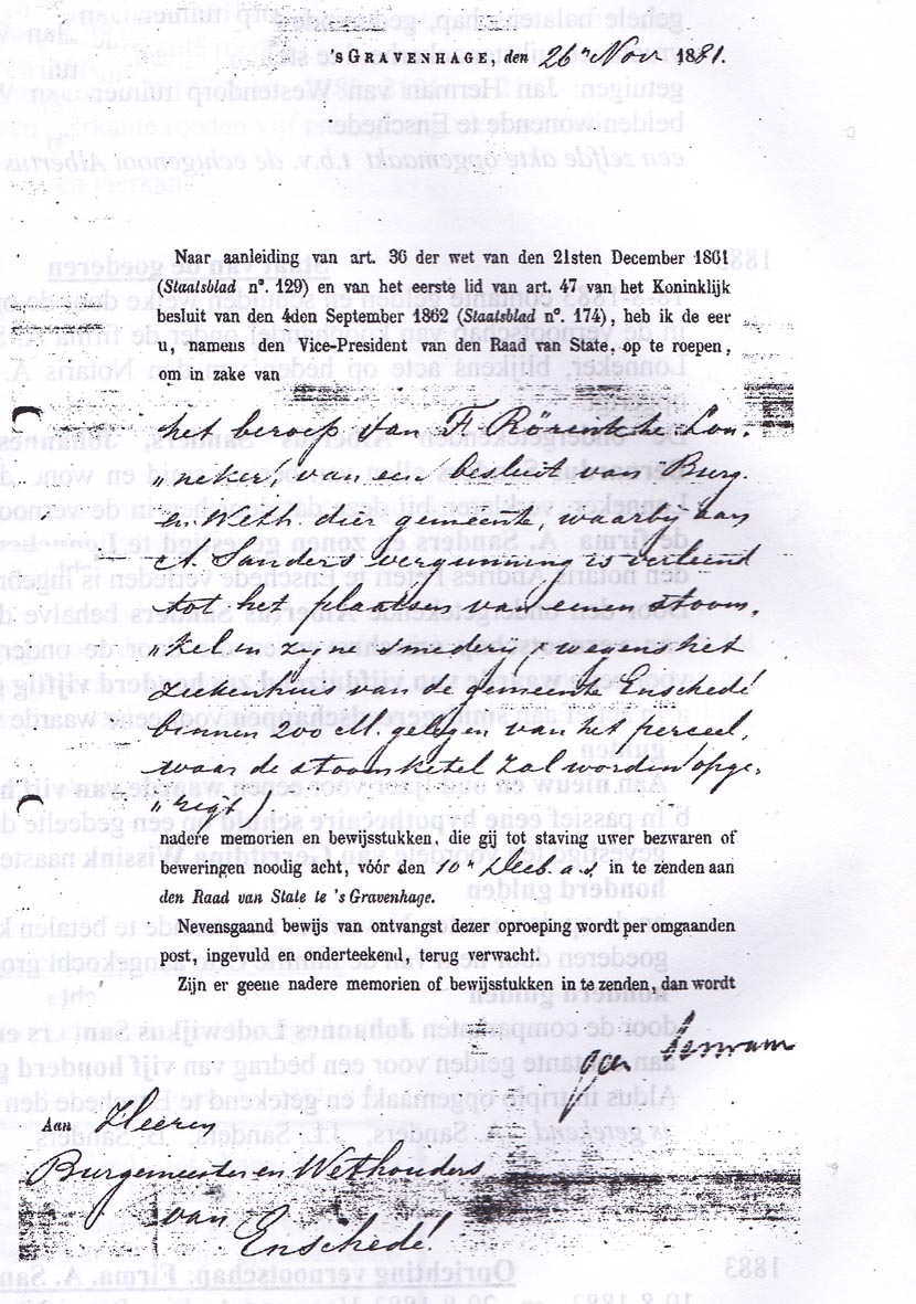 Sanders IJzergieterij en Machinefabriek SANDERS