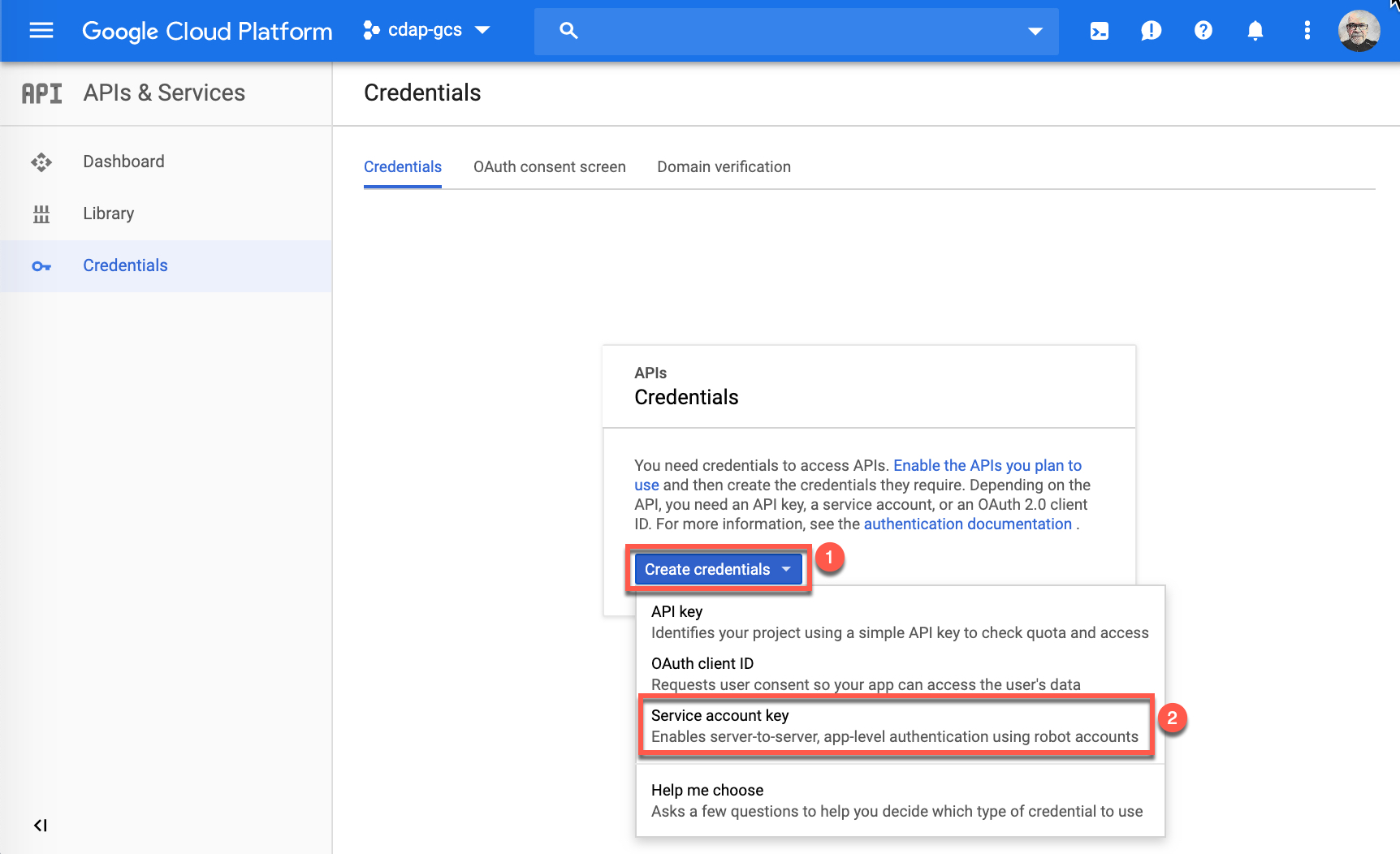Creating a Google Cloud Platform service account key · Stéphane Fréchette