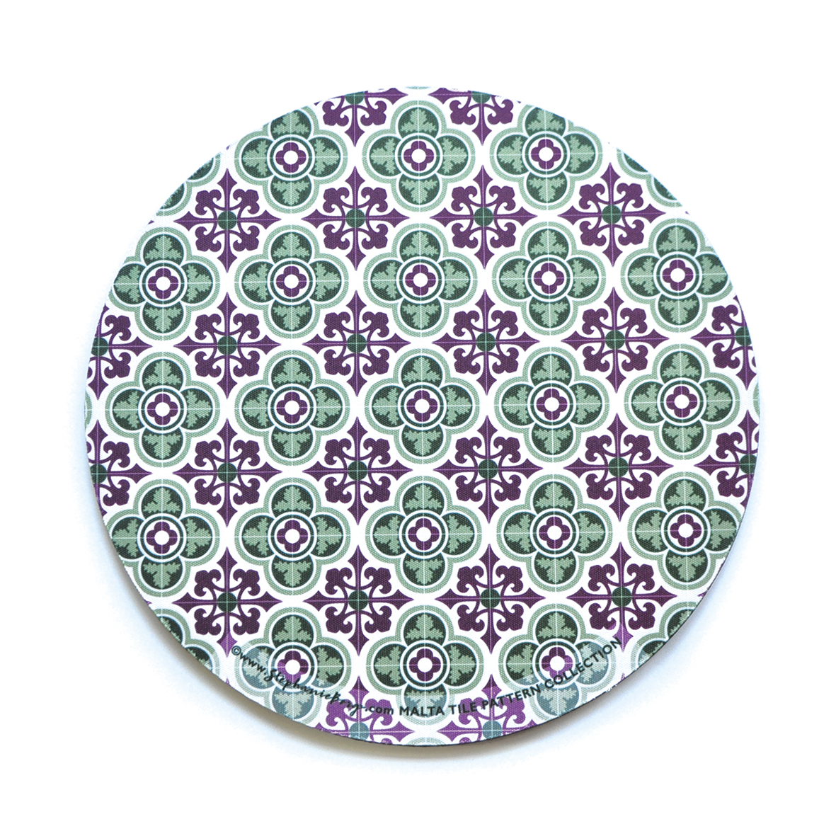 Mousepad with Maltese Tile Patterns, pattern no.6 Stephanie