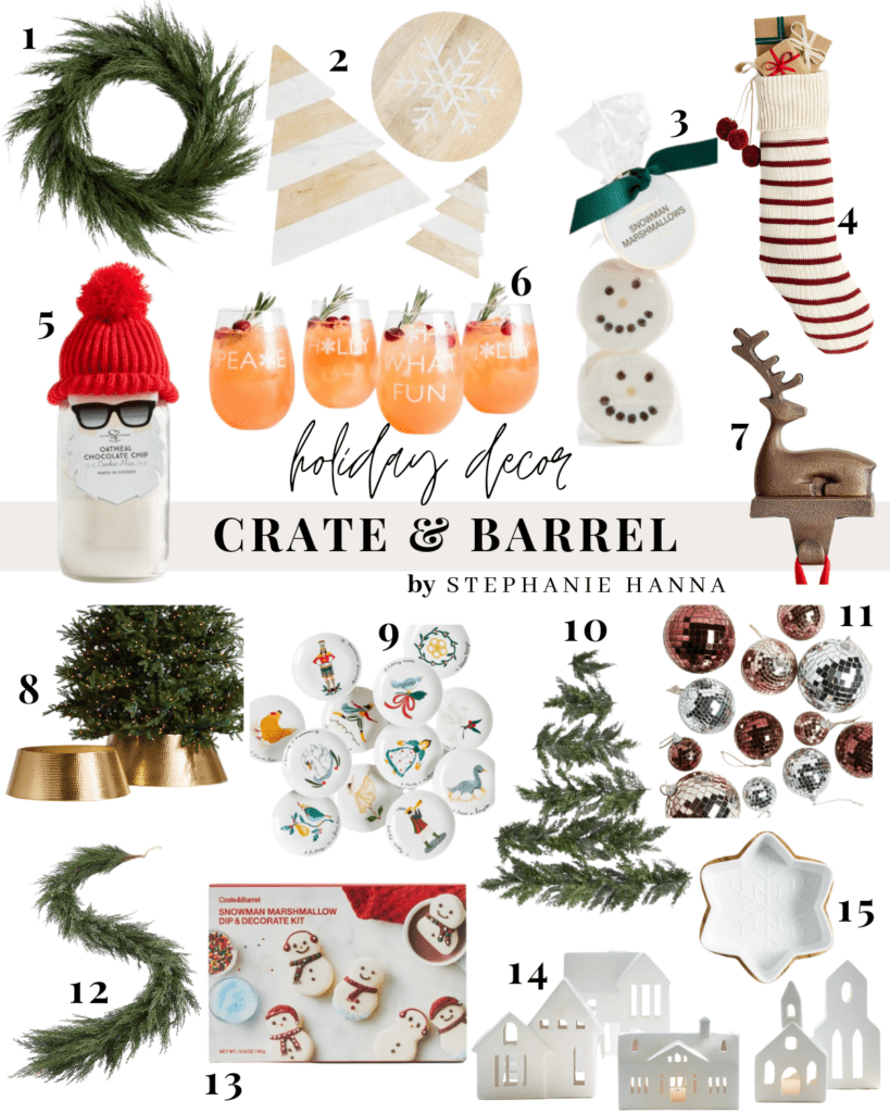 Crate and Barrel Holiday Decor Stephanie Hanna Blog