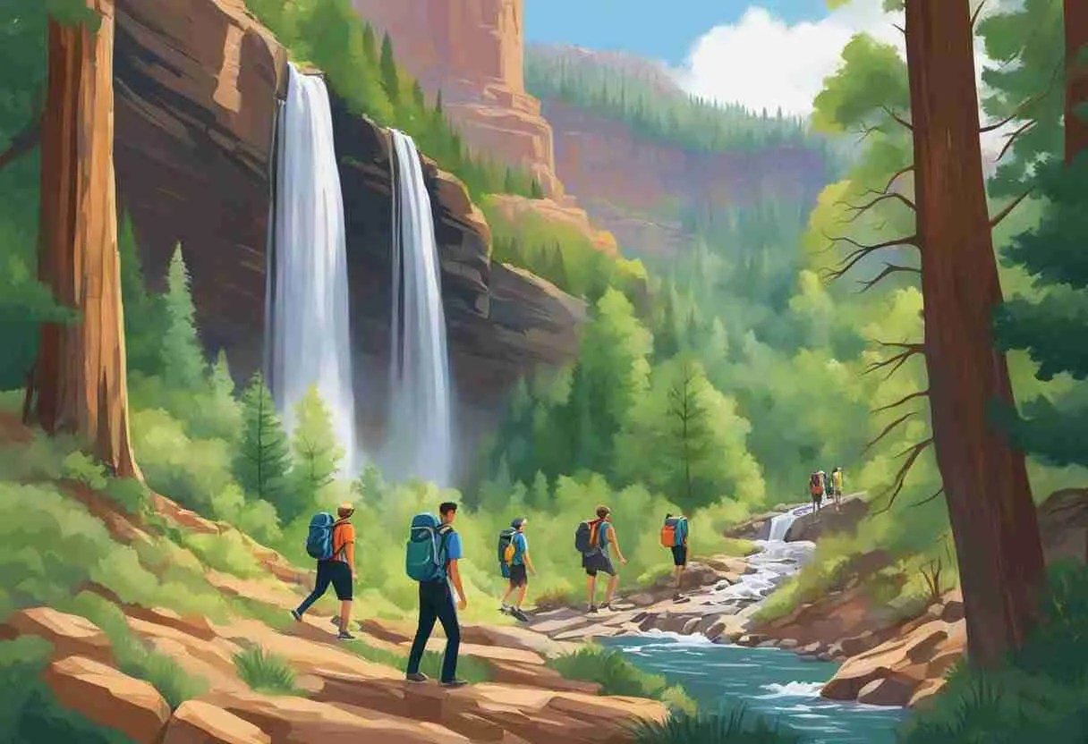 Hiking to Roaring Springs on the North Rim of the Grand Canyon