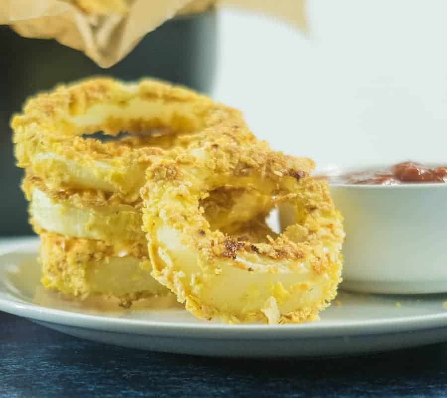 Crispy Oven Baked Onion Rings (GlutenFree) Apples for CJ