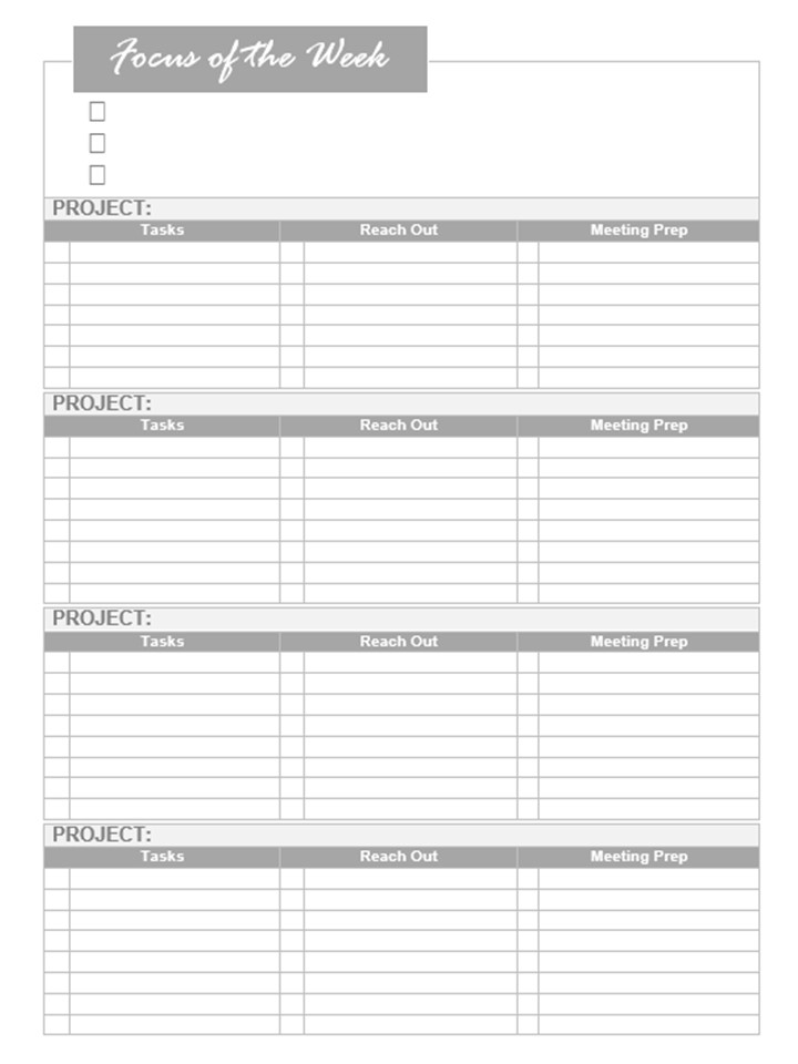 Weekly Task List and Daily Planner Printables – Reflect. Plan. Live.
