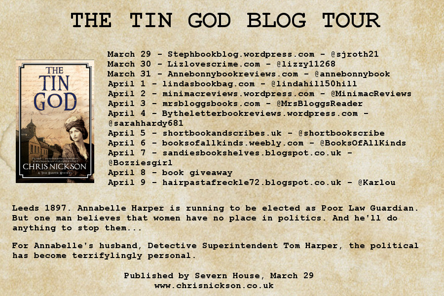 The Tin God by Chris Nickson Blog Tour Review. Steph's Book Blog
