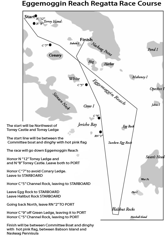 castine map Stephens Waring Yacht Design