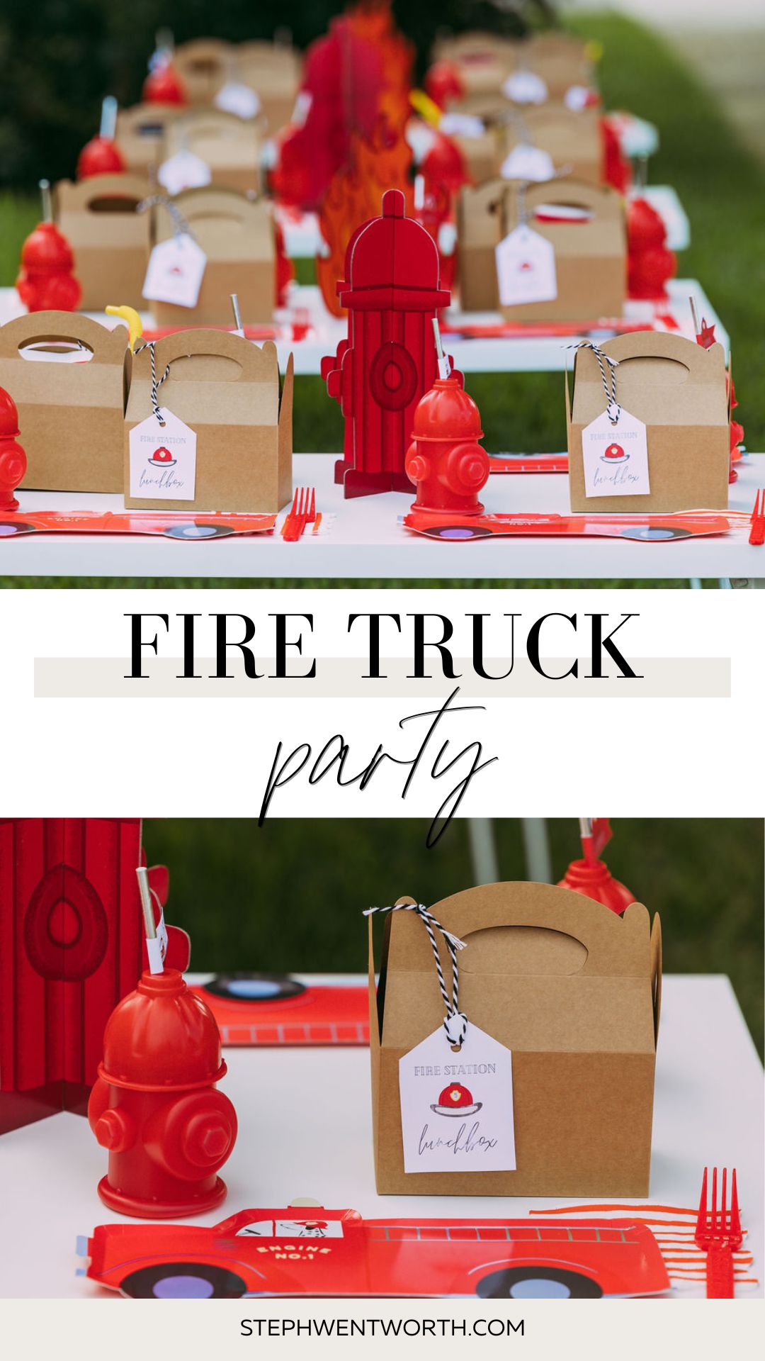 Fire Truck Birthday Party