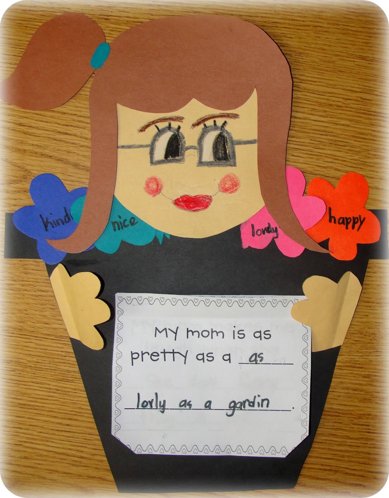 Mother's Day project turned simile lesson ) Step into