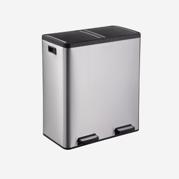 Extra Large Capacity Dual Trash and Recycling Bin Step N' Sort