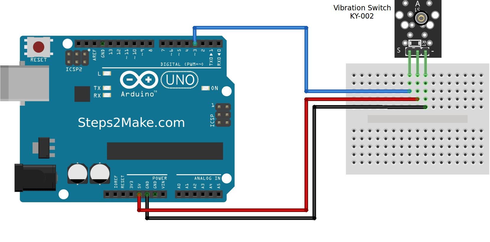 Arduino KY003 Hall sensor module Steps2Make