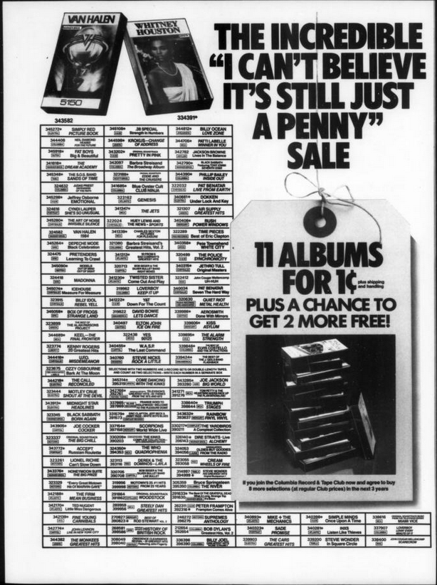 Columbia House Vs BMG, Yep 11 Cassettes for 1 cent! Stereo2Go forums