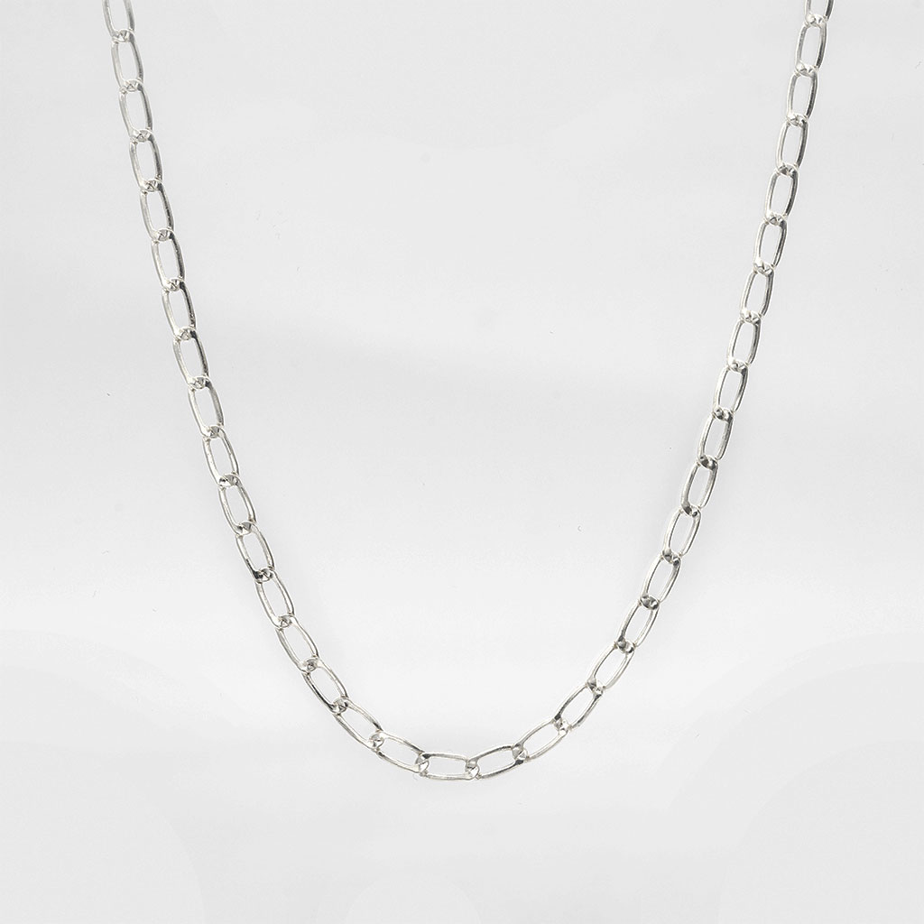 Chunky Silver Link Chain Necklace SterlingSilver