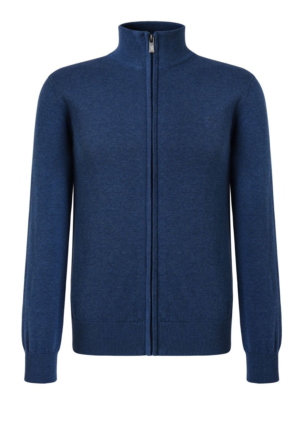 Premium cotton Oxford full zip jumper