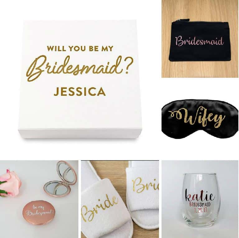Bridal party gifts Sterling Laser Designs