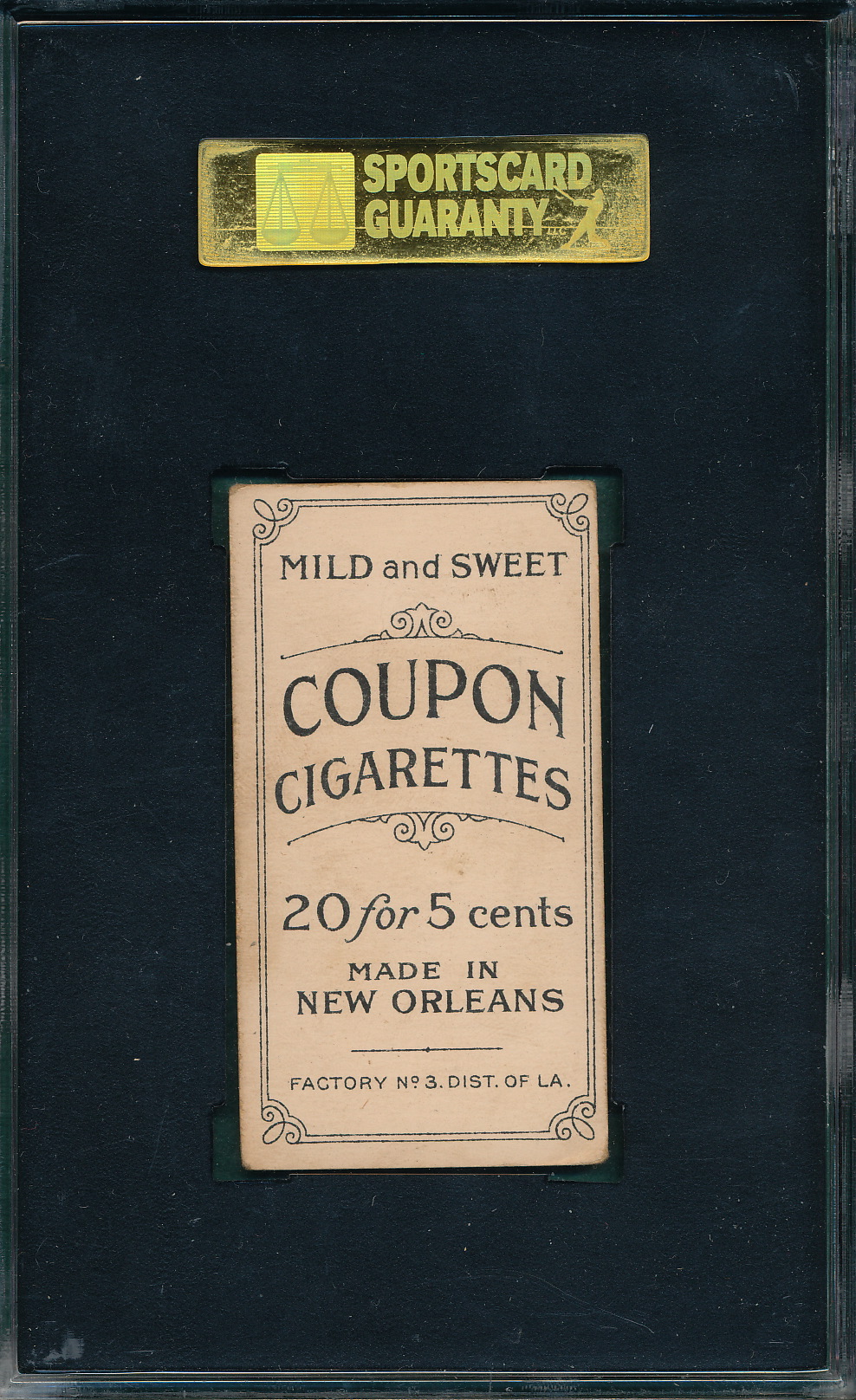 Lot Detail 1914 T2132 Crandall Coupon Cigarettes SGC 40 *Federal League*