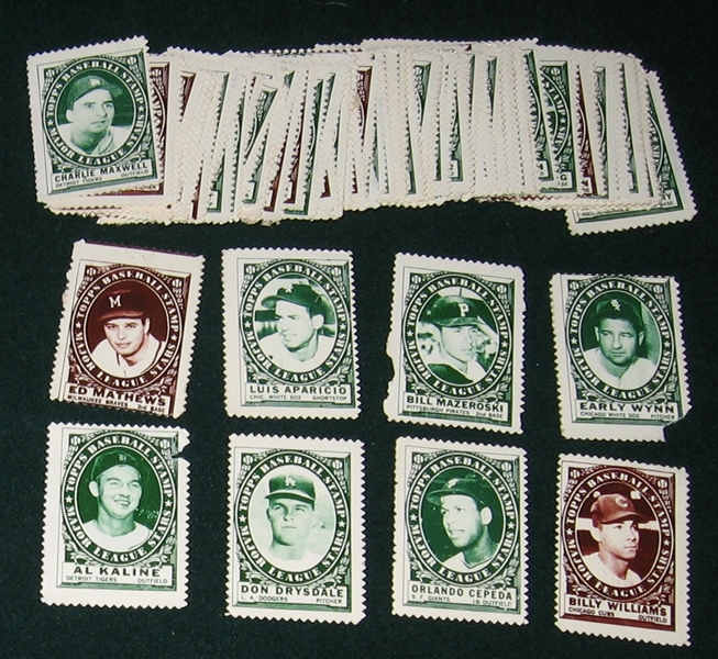 Lot Detail 196162 Topps Baseball Stamps Lot of (149) W/ Mantle