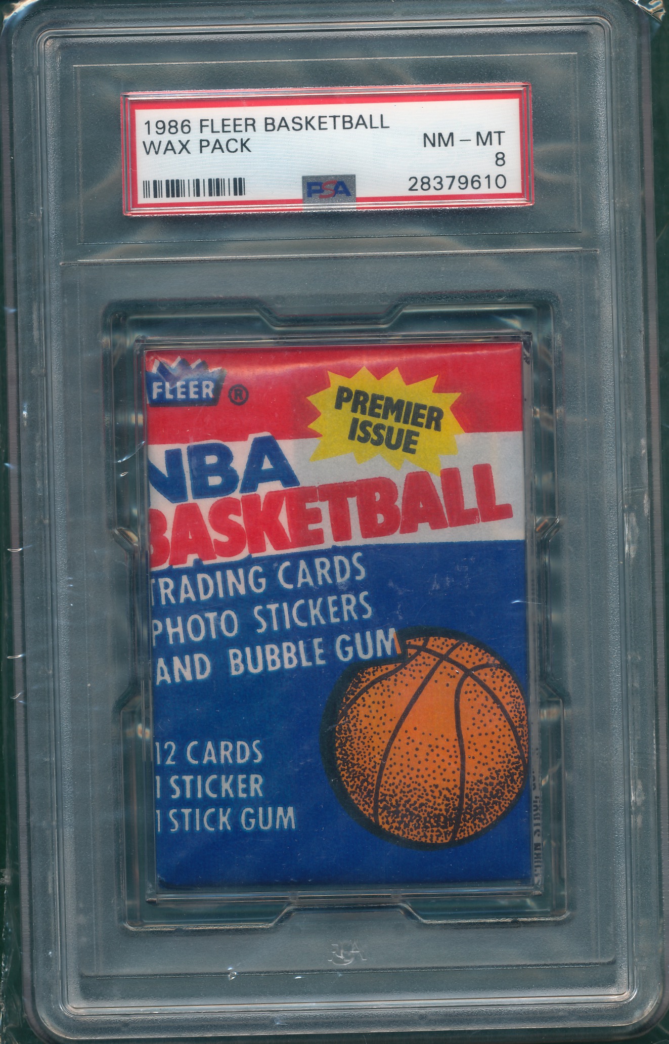Lot Detail 1986 Fleer Basketball Unopened Pack PSA 8