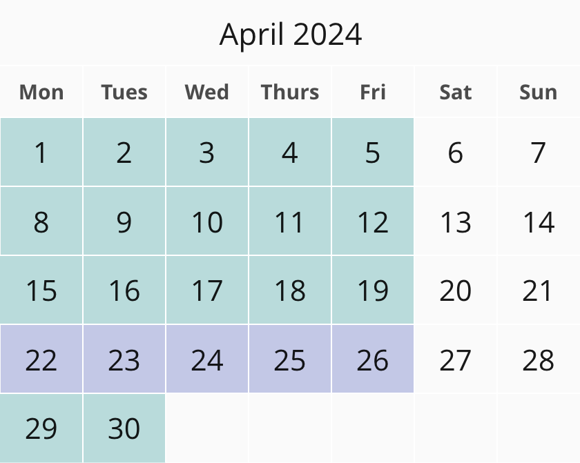 Academic Calendar Stern Center For Language And Learning