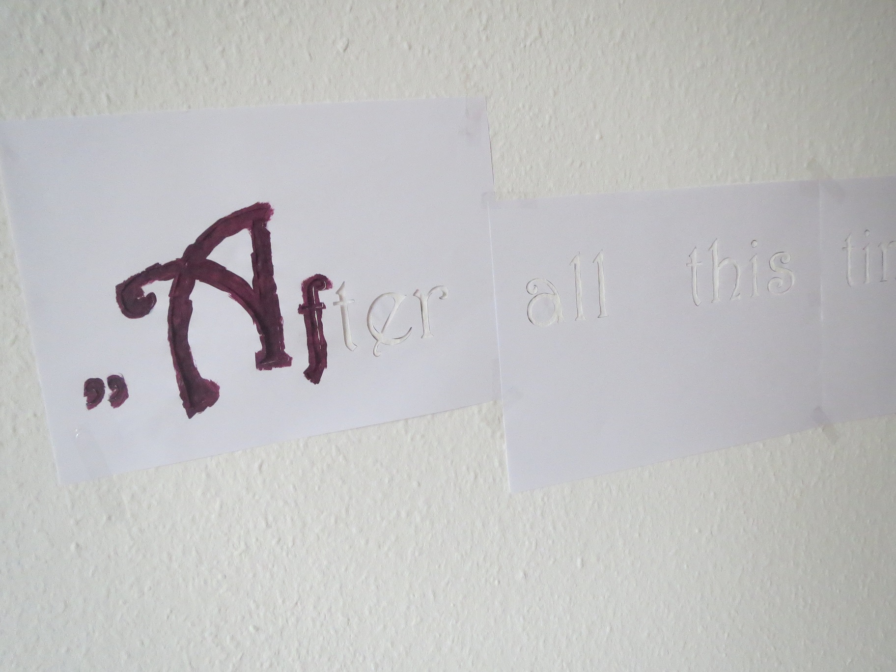 Diy: Wandschrift – Sternenwind – Blog