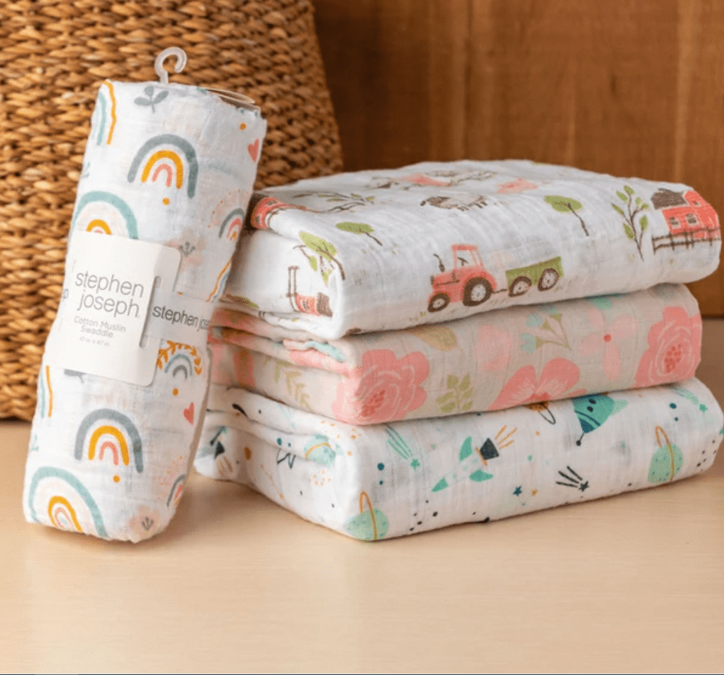Wrap Them in Comfort Muslin Blankets for Newborns to Preschoolers