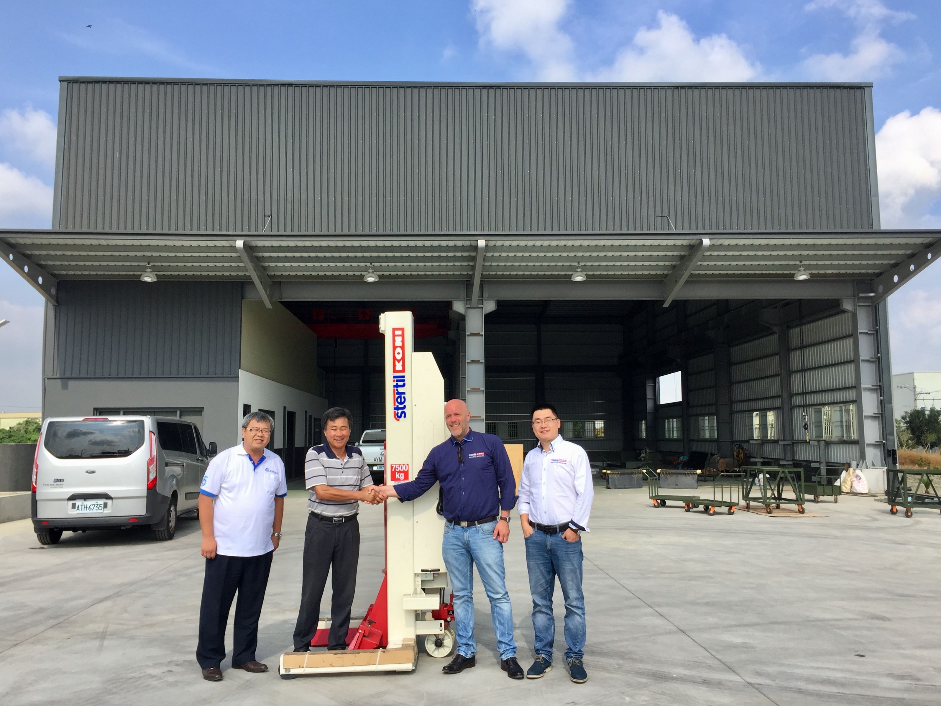 Hsin An Motor Repair entscheidet für Mobile Hebesäulen Stertil