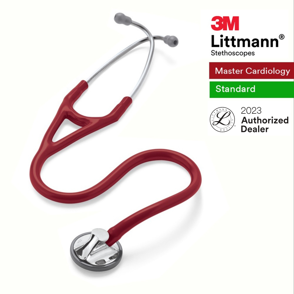 3M Burgundy Tube, StandardFinish Chestpiece, Master Cardiology 2163
