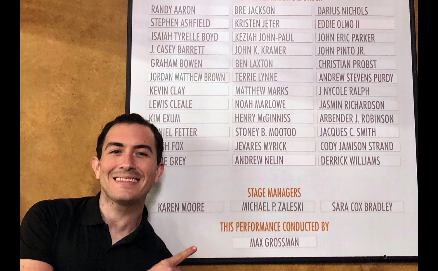 Max Grossman (BM ’11) Makes Broadway Conducting Debut School of Music