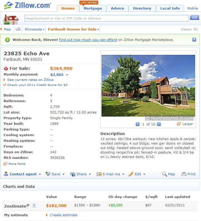 How accurate is Zillow or Trulia? Minneapolis / St Paul / Twin Cities