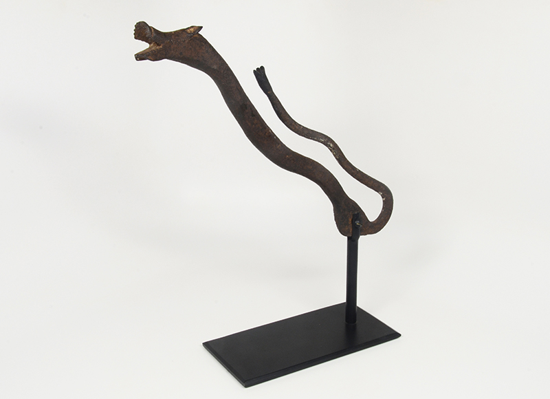 STEVEN S. POWERS Folk Art Wrought Iron Serpent