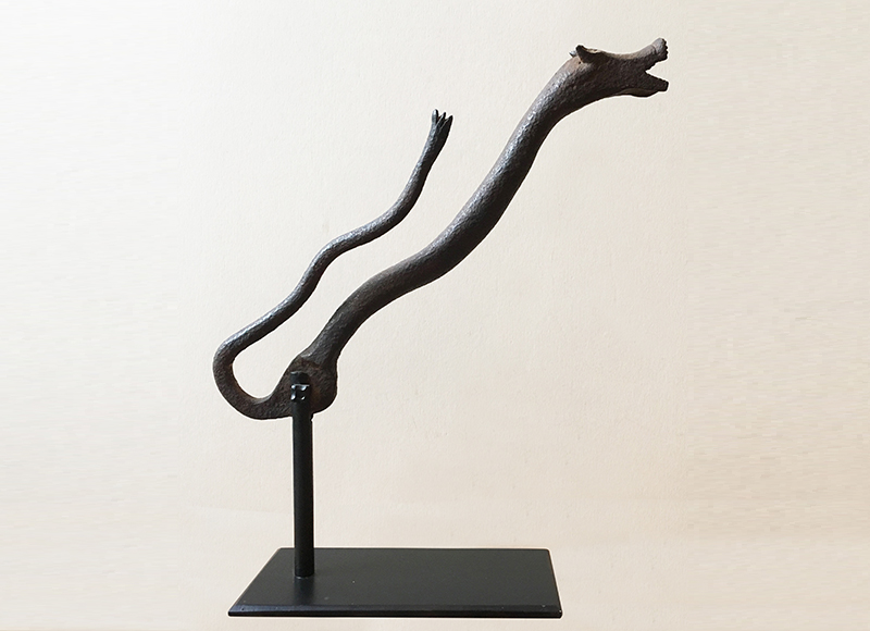 STEVEN S. POWERS Folk Art Wrought Iron Serpent