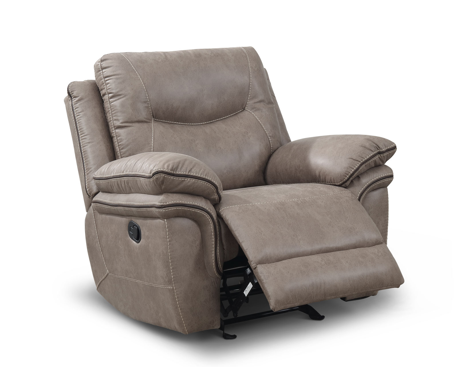 Isabella Manual Glider Recliner, Sand Steve Silver Company