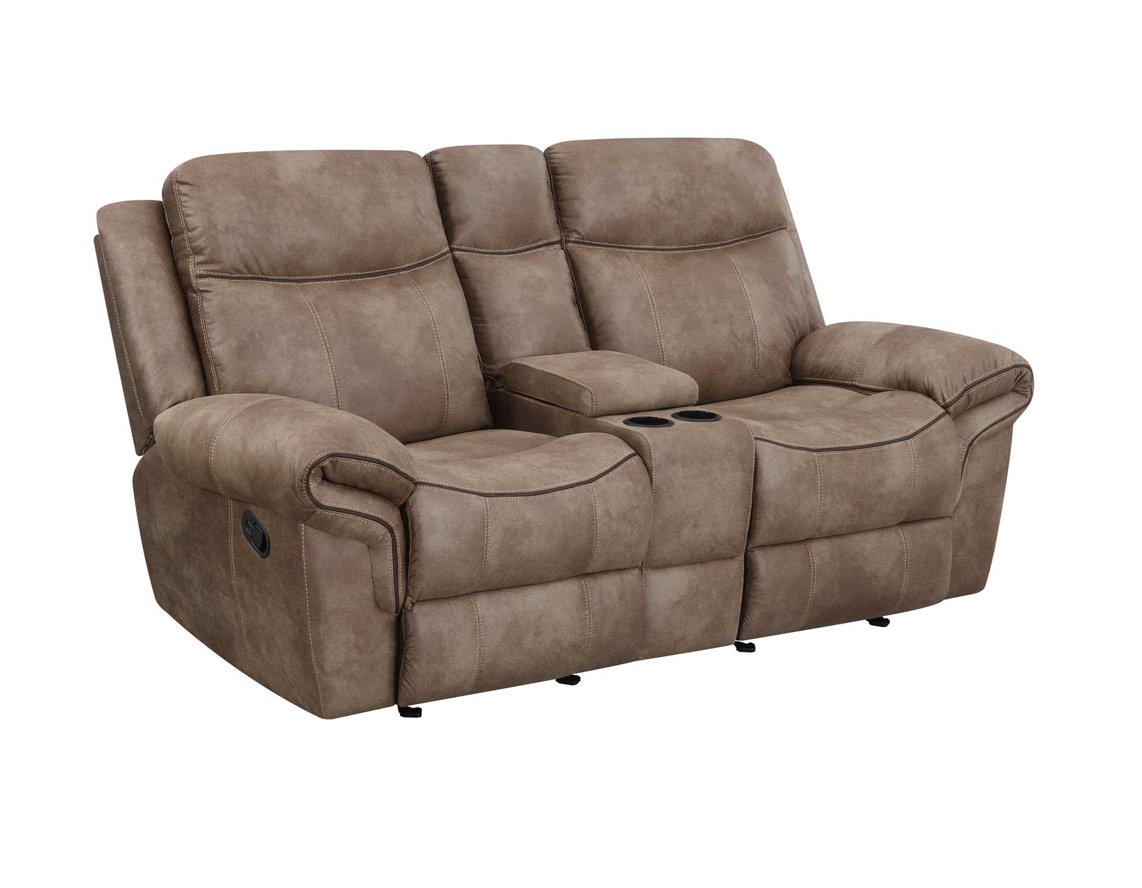Nashville Manual Glider Recliner Console Loveseat Steve Silver Company
