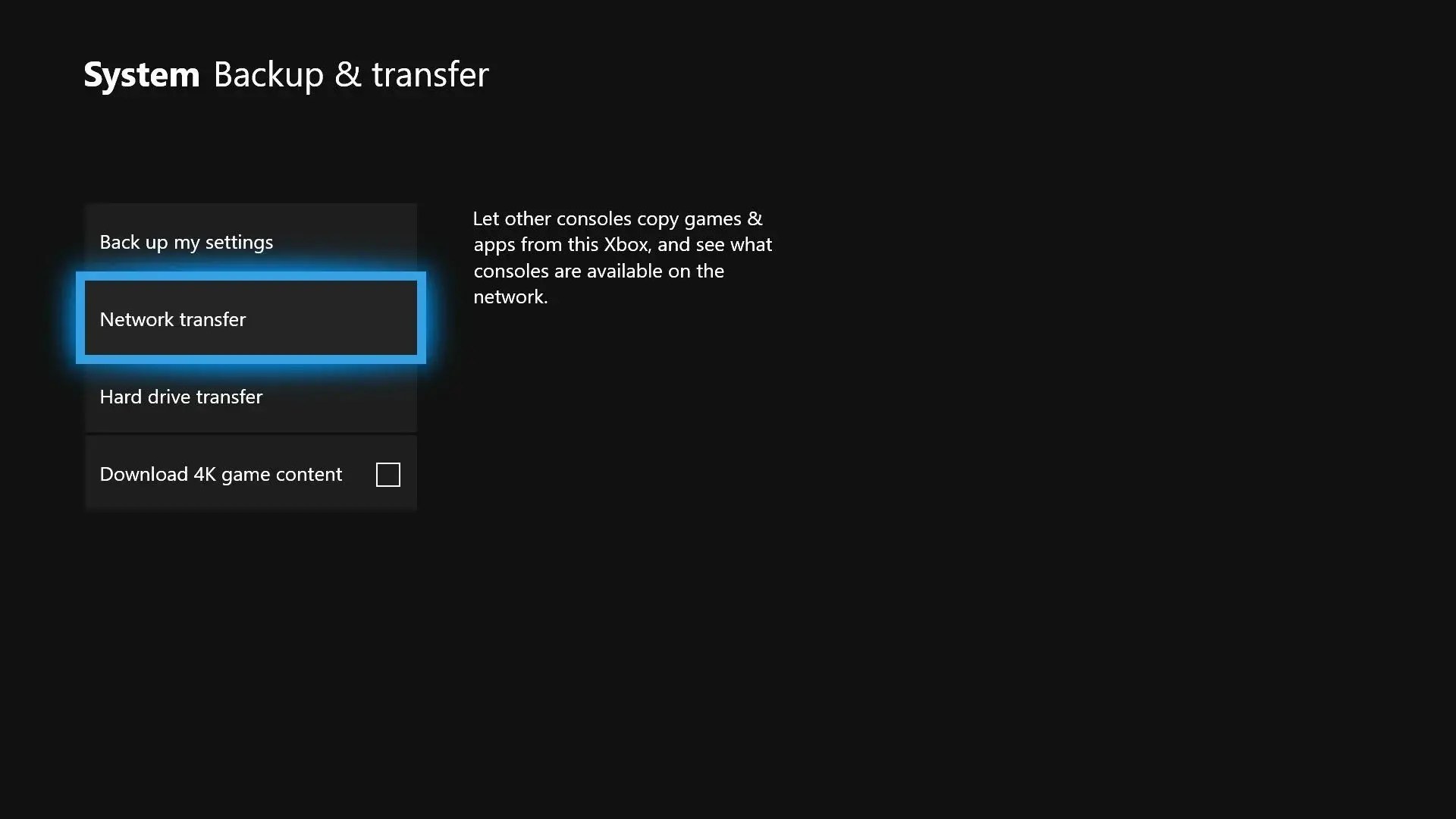 Xbox One network transfer guide Move all the things Stevivor