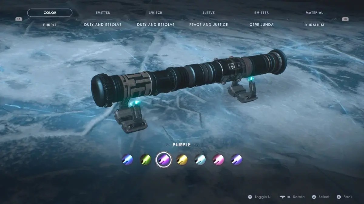 Star Wars Jedi Fallen Order How to unlock lightsaber colours Stevivor
