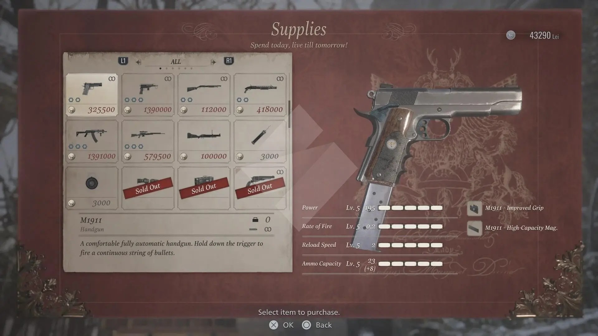 Resident Evil Village Weapons Guide All parts & upgrade costs Stevivor