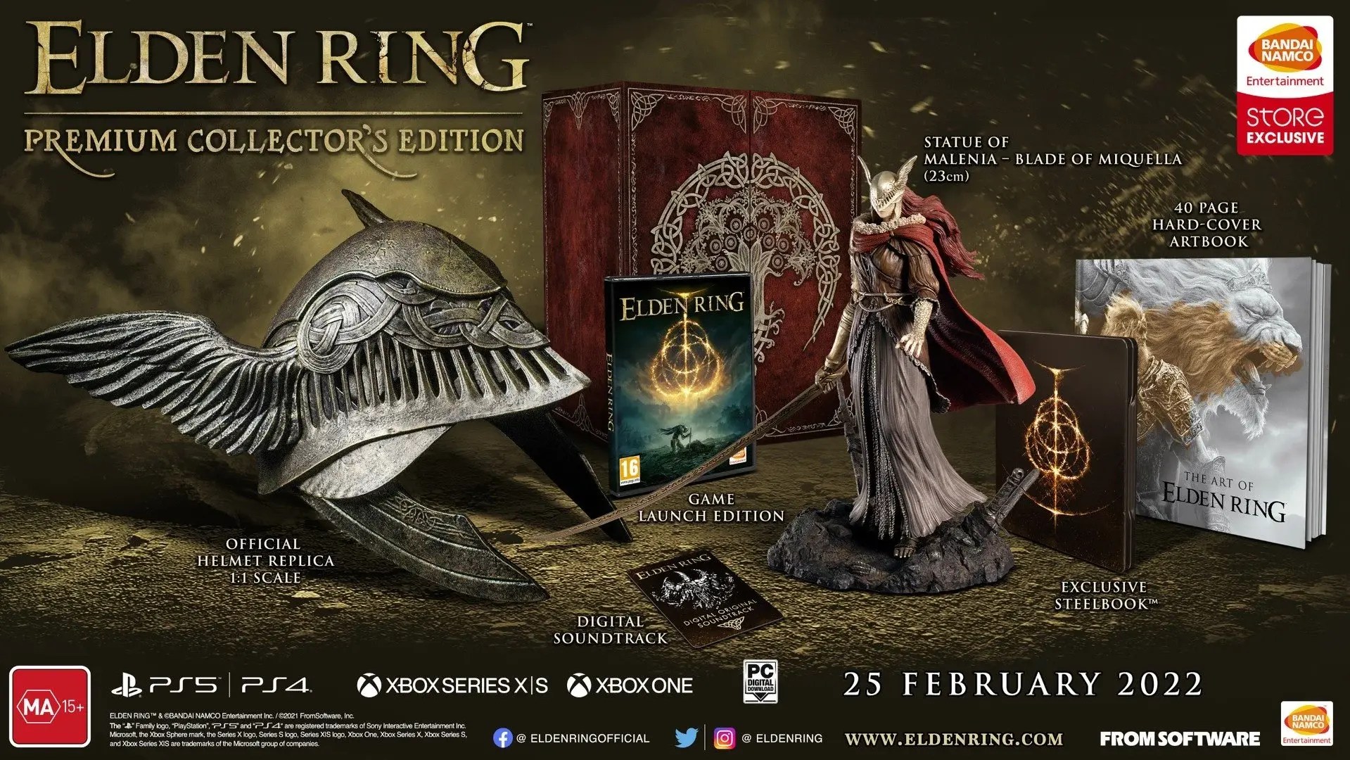 Elden Ring special editions, preorder bonuses detailed by Bandai Namco