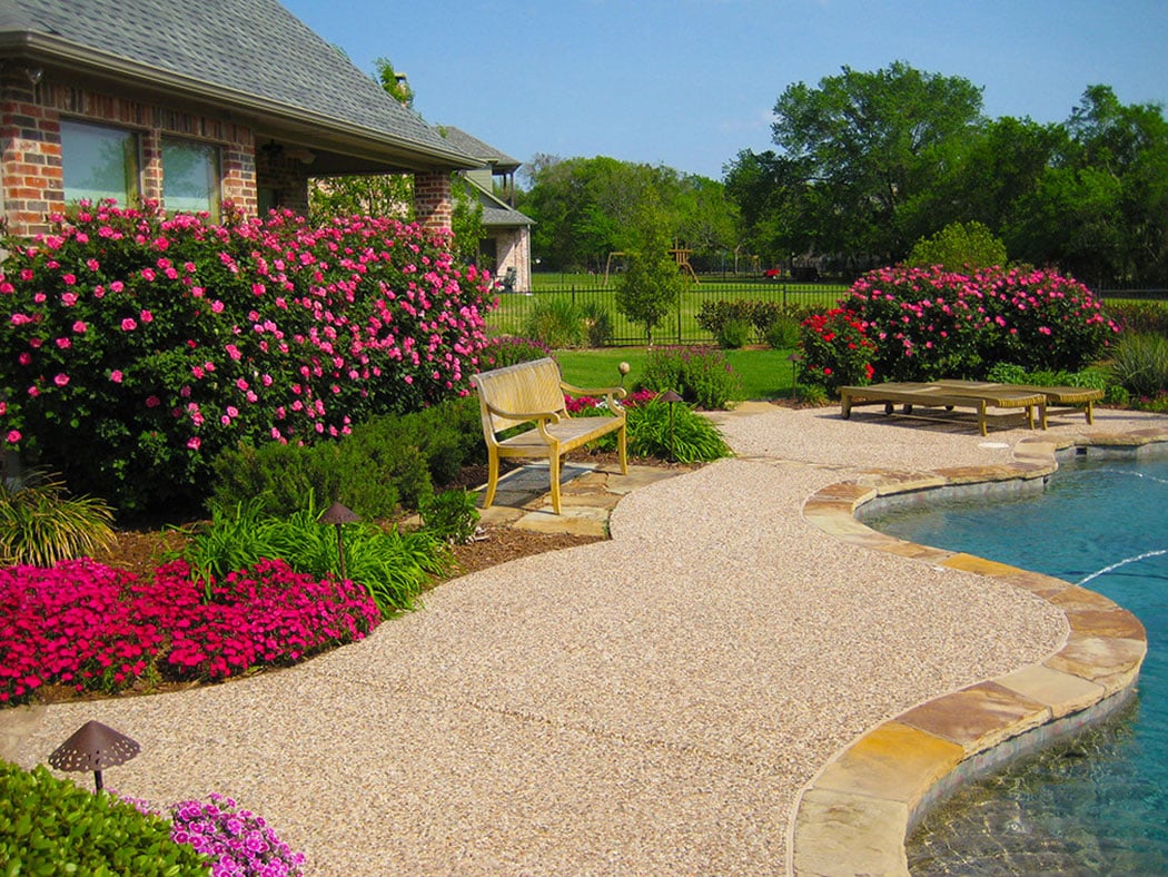 Pool Landscapes Stewart Lawncare & Landscape Wylie, Texas