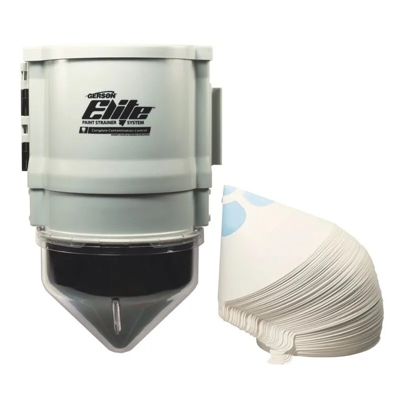 Gerson Elite Strainer Dispenser with Sleeve of 100 Strainers Stewart