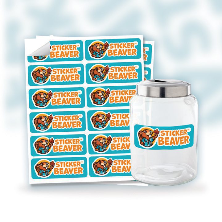 Custom Vinyl Labels Sticker Beaver