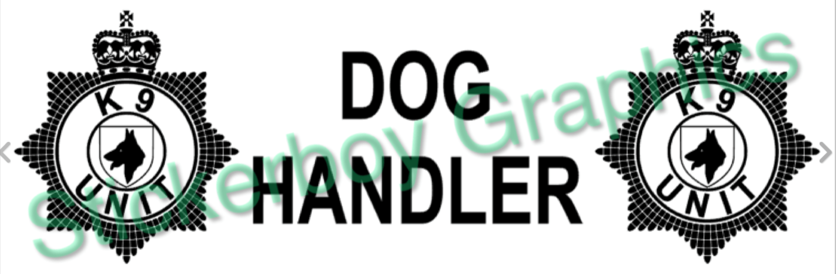 K9 UNIT DOG HANDLER Badge Stickerboy Stickerboy Graphics......