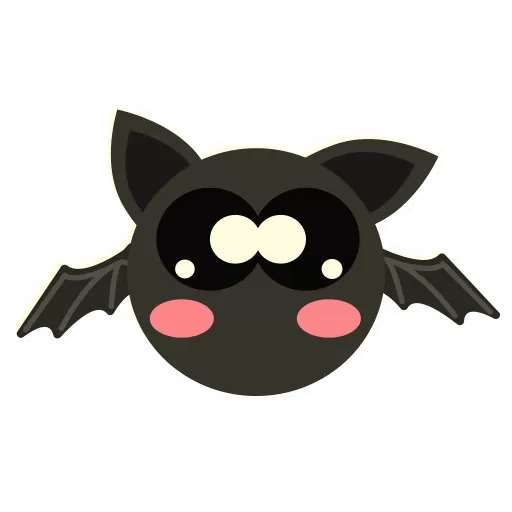 Bat Emoji by Sticker Maker for WhatsApp