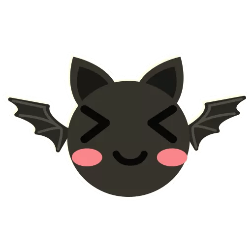 Bat Emoji by Sticker Maker for WhatsApp