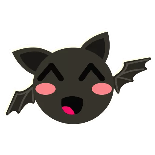 Bat Emoji by Sticker Maker for WhatsApp