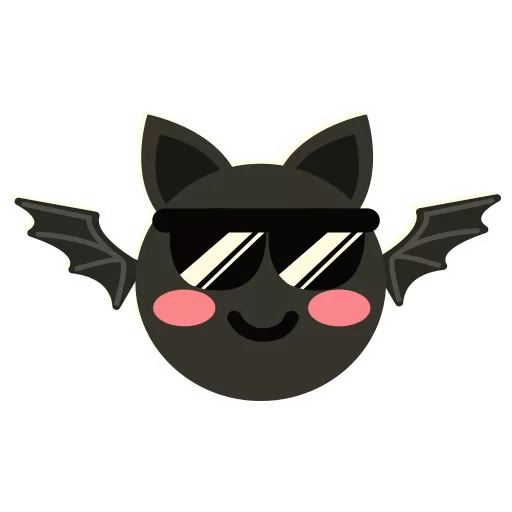Bat Emoji by Sticker Maker for WhatsApp