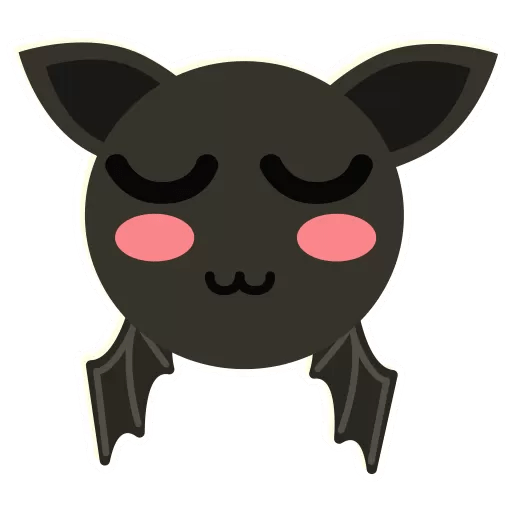 Bat Emoji by Sticker Maker for WhatsApp