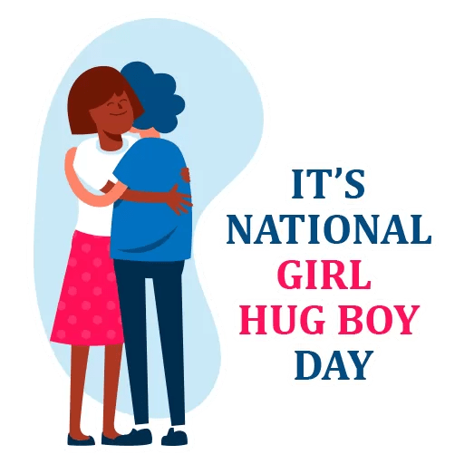 Girl Hug Boy Day by Sticker Maker for WhatsApp