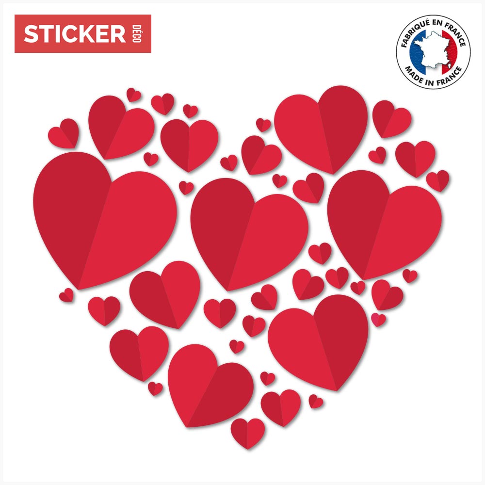 Sticker Love Coeur Stickers Love Autocollants Stickerdeco.fr