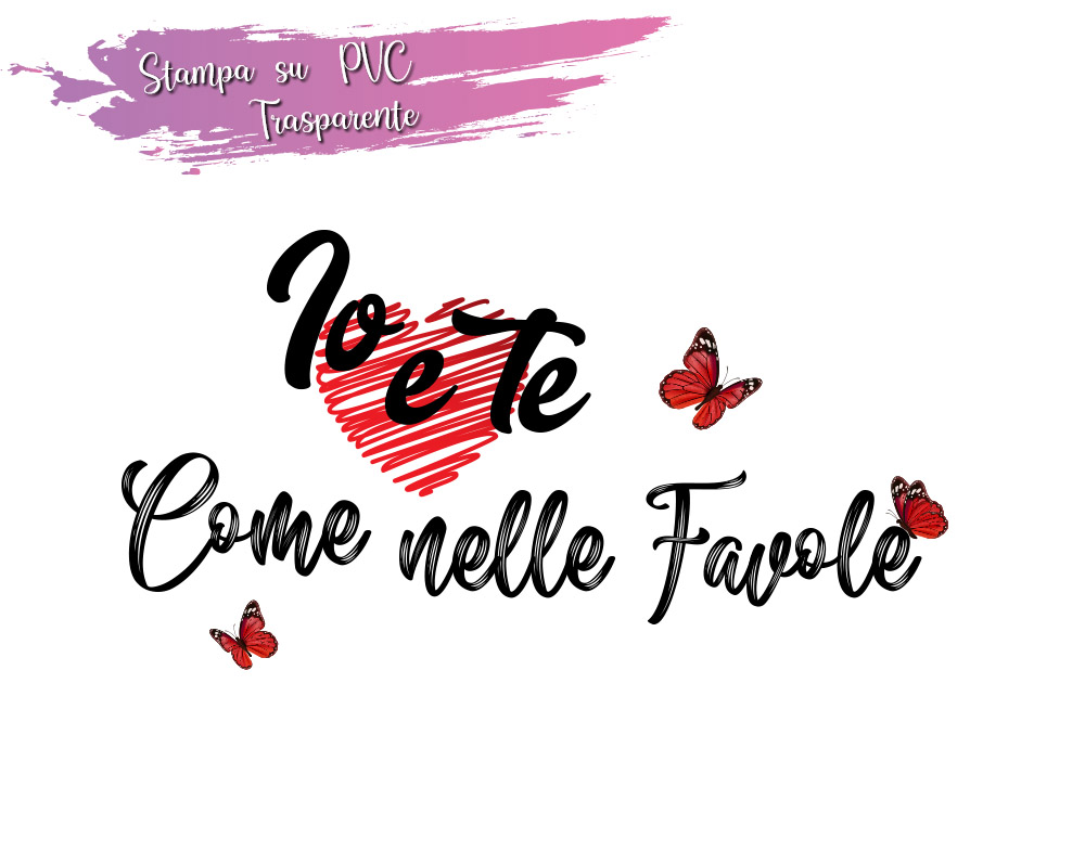 Sticker Design vi presenta Adesivi murali frasi io e te wall stickers