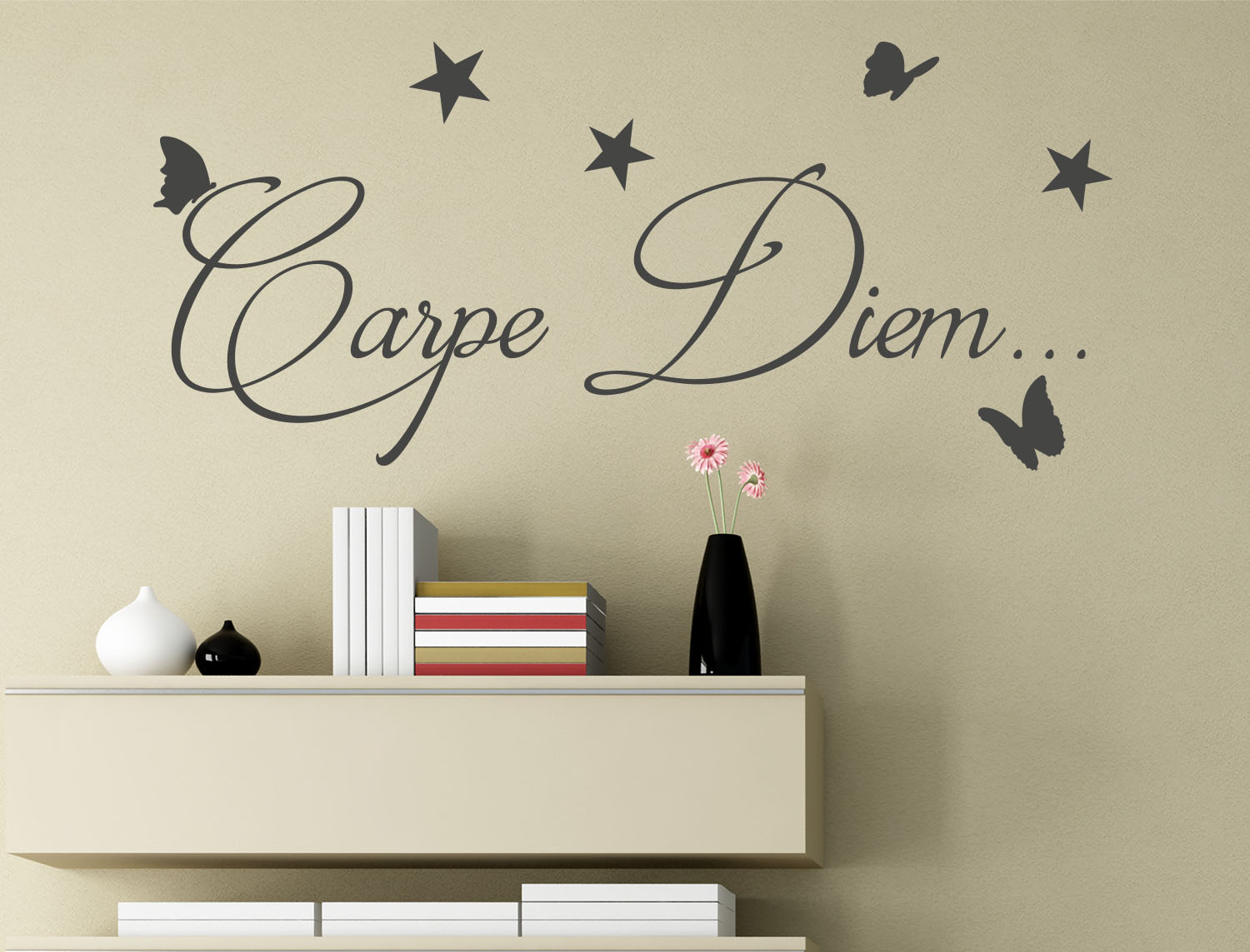 Sticker Design vi presenta Adesivi Murali Frasi Carpe Diem