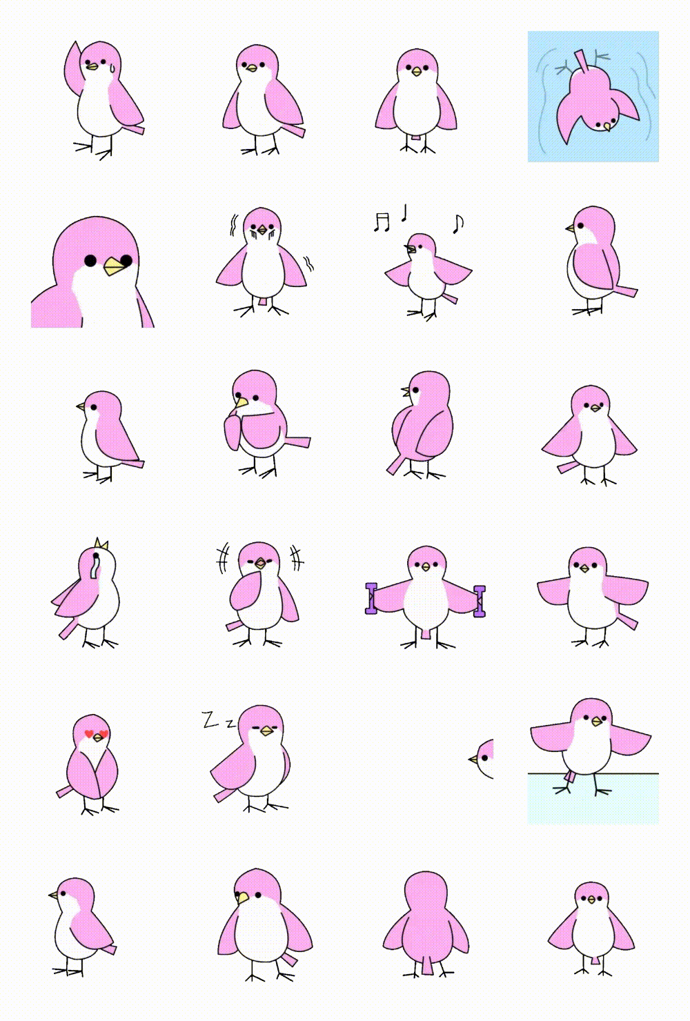 pink bird